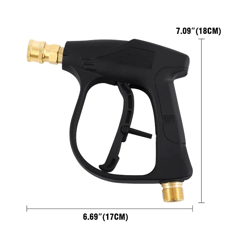 1/4" Pistolet à lave-glace haute pression 4000 PSI Car Wash Foam Spray Baguette courte avec buse
