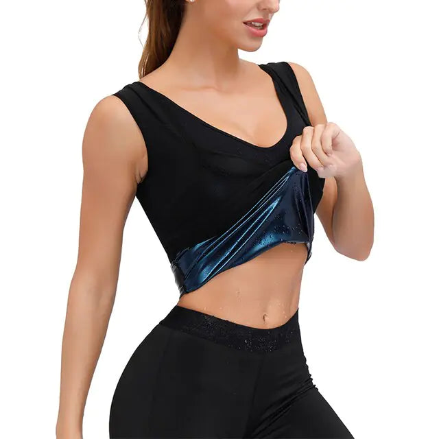 Gilet de sueur de sauna à compression thermique