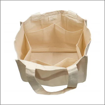 Sac fourre-tout réutilisable avec 6 manches internes avec logo.