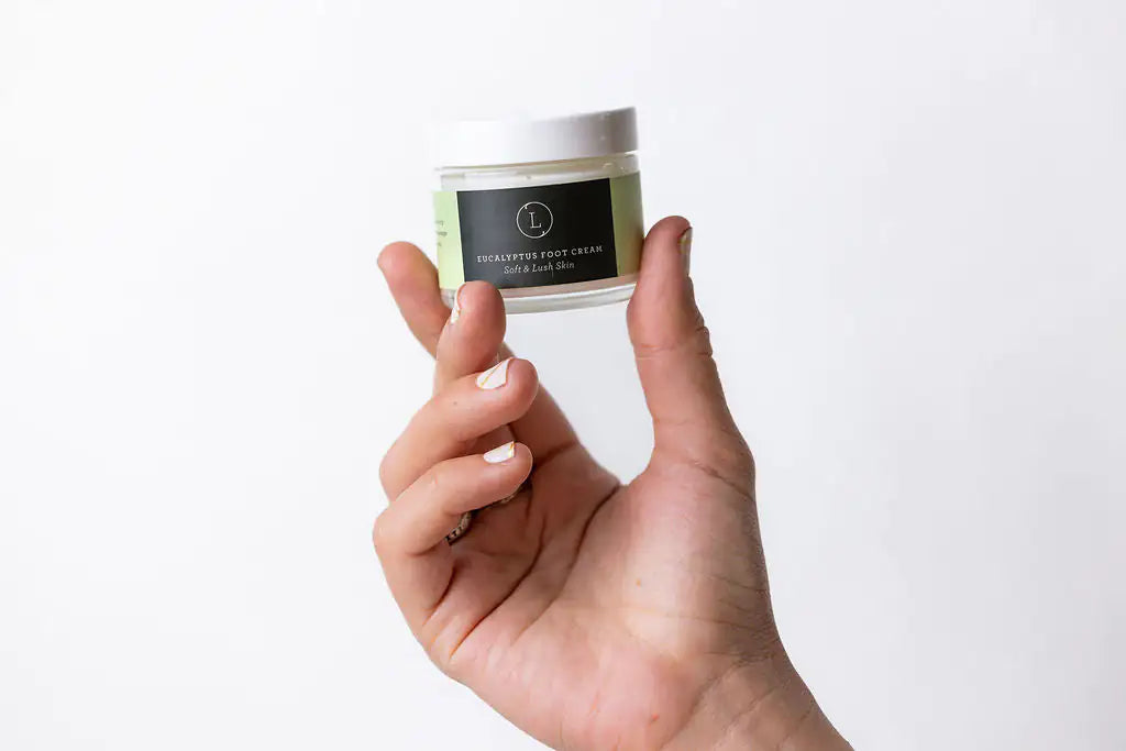 Crème pour les pieds au beurre de karité d'eucalyptus
