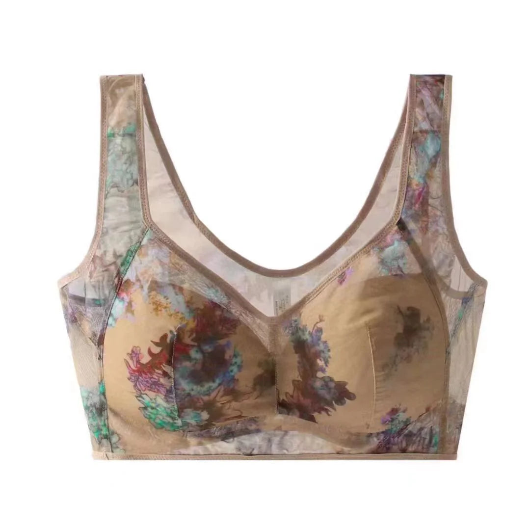 Soutien-gorge confort sans fil Floral Breeze : élégance sans effort et soutien toute la journée