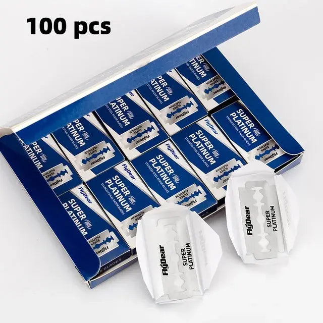 Lames de rasoir à double tranchant pour hommes 50/100 pièces