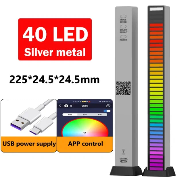 Lumière LED de contrôle du son de la musique