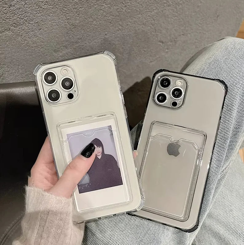 Coque de téléphone Soft Card Holder pour iPhone