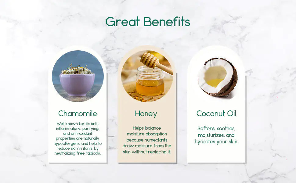 Renouvellement du barre de savon. Huile de camomille, miel et noix de coco.