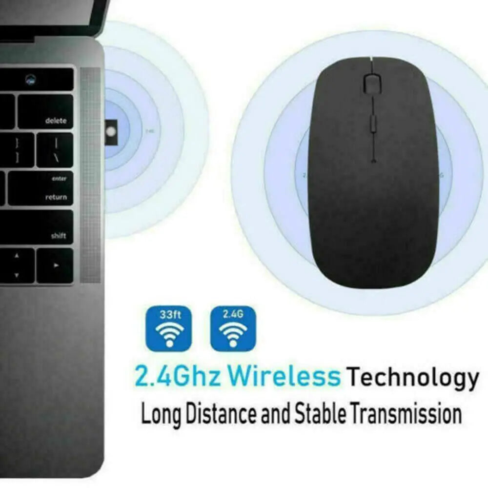 Souris Optique Sans Fil USB 2,4 GHz Pour Apple Mac Macbook Pro Air PC