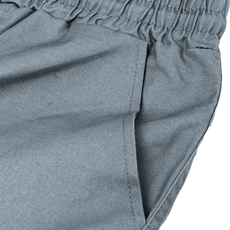 Hommes Casual Chino Cargo Shorts Taille élastique Cordon de serrage 6 poches Pantalon d'été