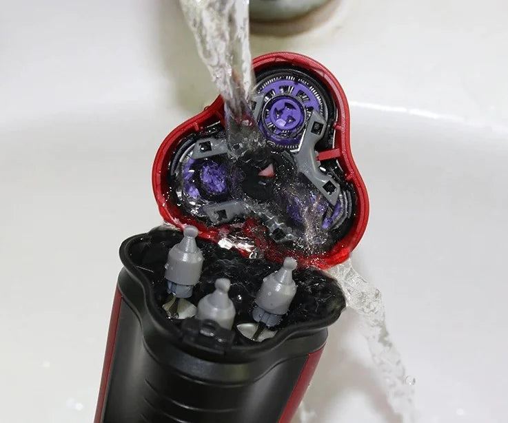 Rasoir rotatif étanche pour hommes Rasoir électrique Pop-Up Trimmer Wet Dry Wireless