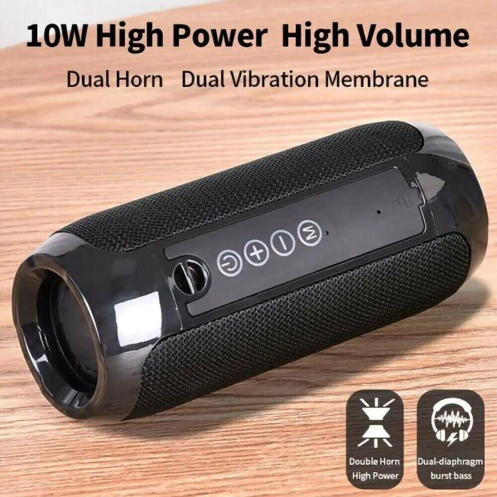 Haut-parleur Bluetooth Sans Fil Étanche Extérieur Stéréo Basse USB/TF/FM Radio LOUD
