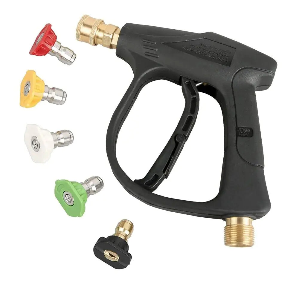 1/4" Pistolet à lave-glace haute pression 4000 PSI Car Wash Foam Spray Baguette courte avec buse