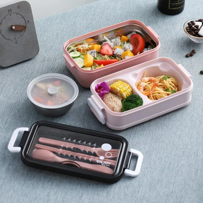 Boîte à lunch hermétique portable