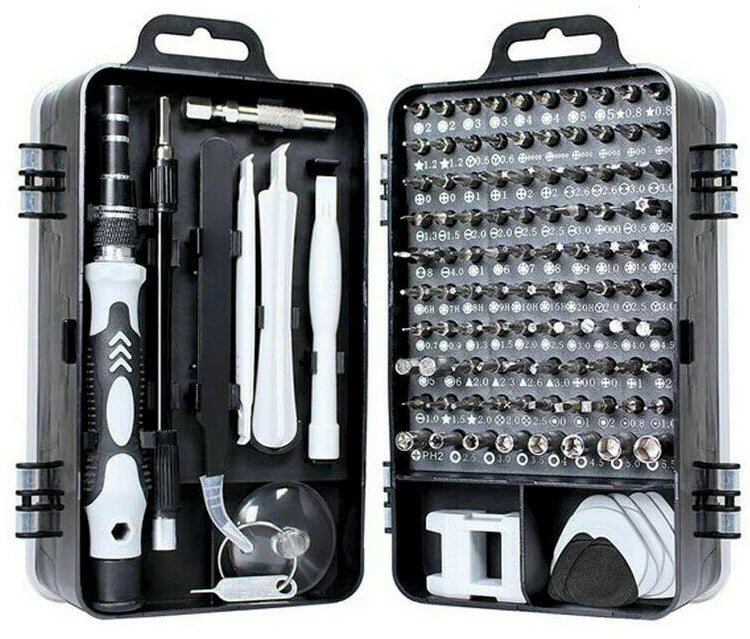 Jeu d'embouts de tournevis magnétiques pour iPhone Kit d'outils Macbook Montre de réparation 117PCS