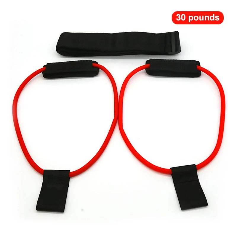 Ensemble de bandes de butin de fitness réglables avec bandes de résistance et ceinture