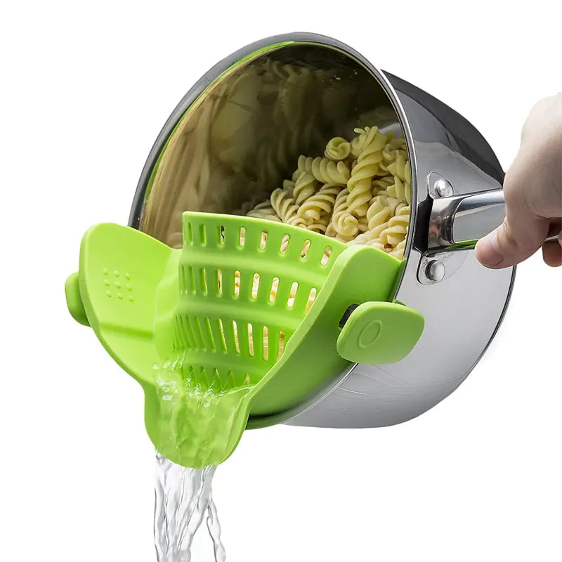 Passoire universelle en silicone à clip