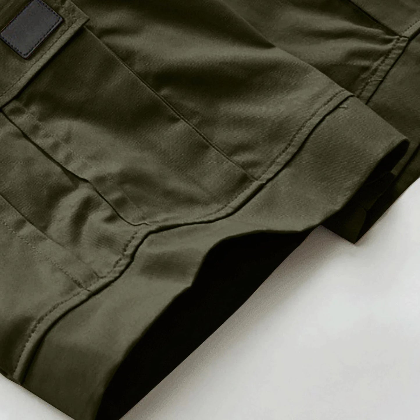 Hommes Casual Chino Cargo Shorts Taille élastique Cordon de serrage 6 poches Pantalon d'été
