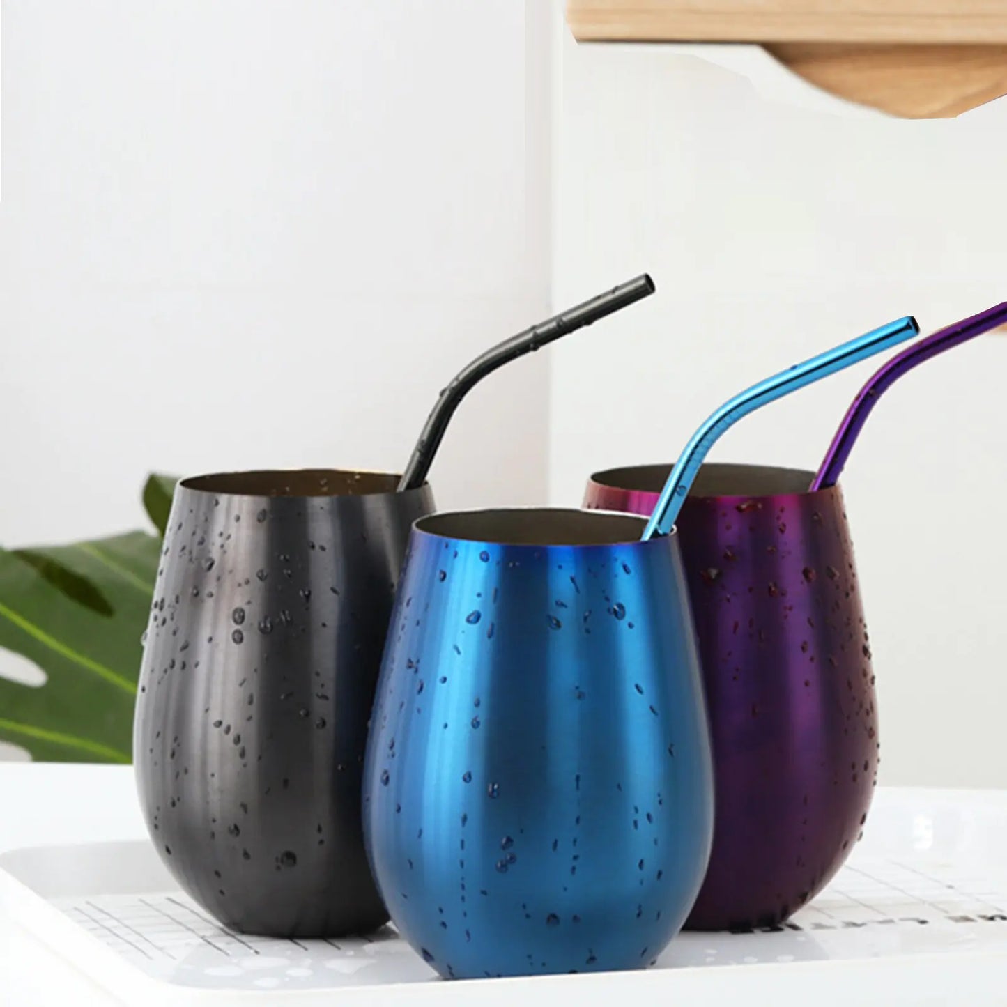 Tasse à bière et à vin en acier inoxydable