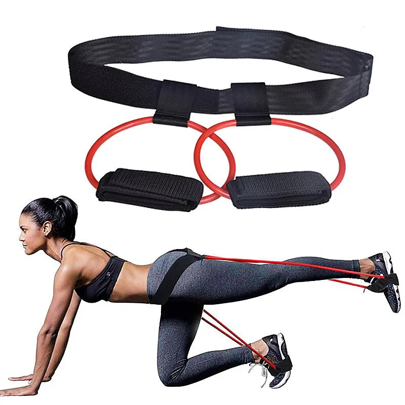Ensemble de bandes de butin de fitness réglables avec bandes de résistance et ceinture