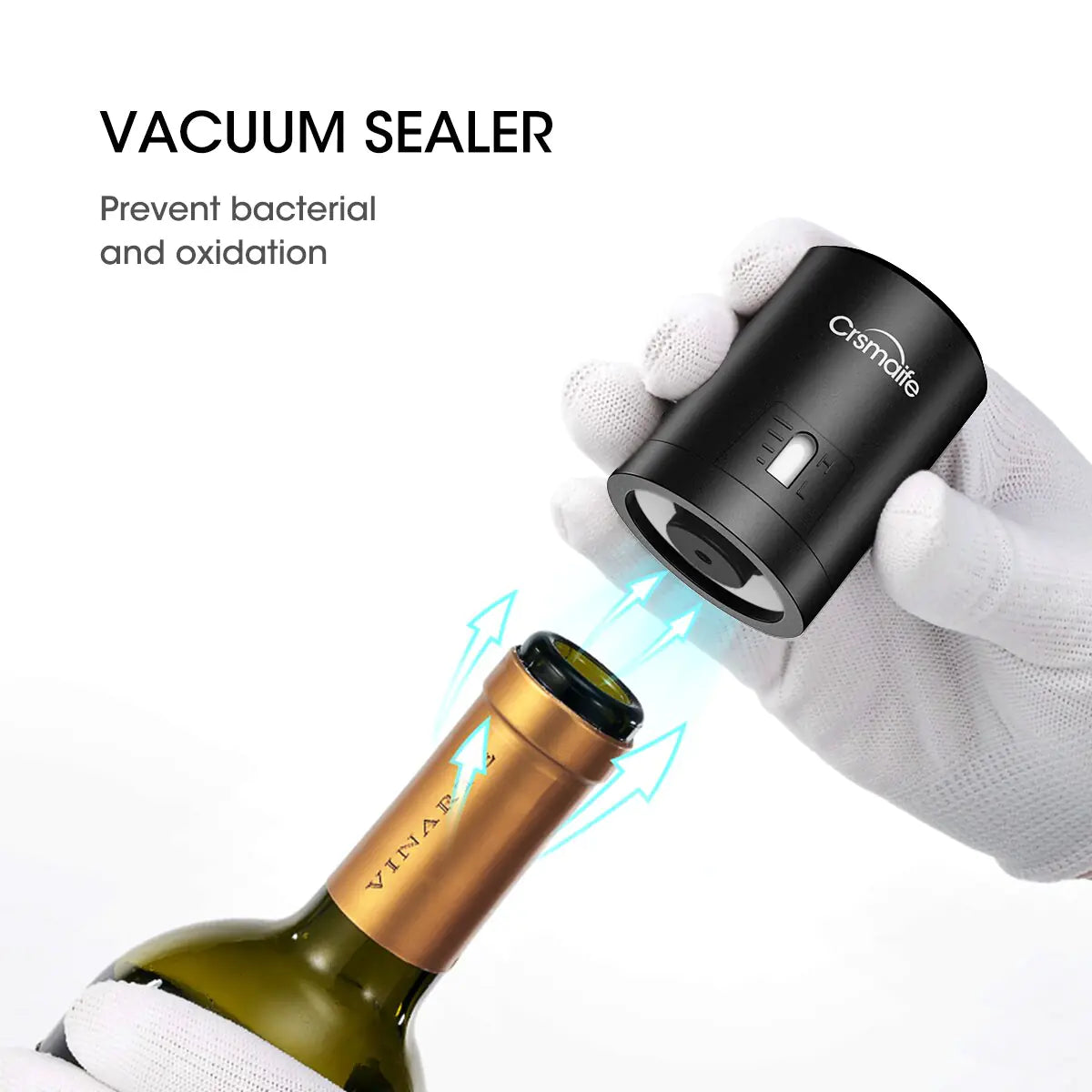 Bouchon de bouchon de bouteille de vin rouge sous vide