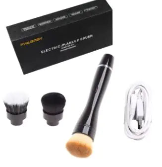 Pinceau de maquillage électrique rotatif portable à 360°
