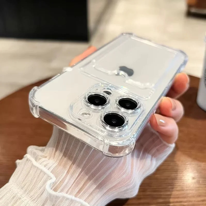 Coque de téléphone Soft Card Holder pour iPhone