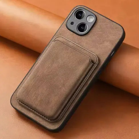 Étui de téléphone de poche magnétique pour carte