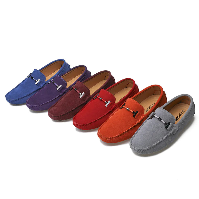 Aménatez votre style avec de luxueuses chaussures pour hommes en daim de vachette véritable !