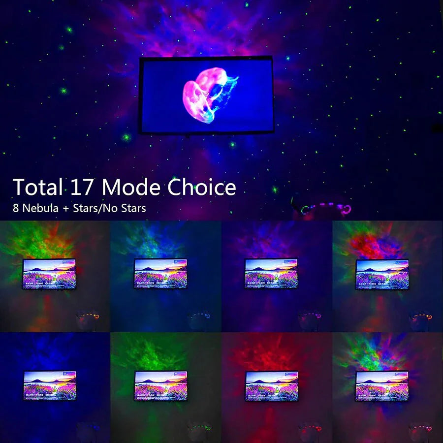 Projecteur d'astronaute Galaxy Starry Sky Night Light Ocean Star LED Lamp Remote