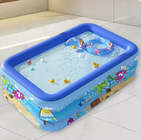 Piscine de dessin animé gonflable - Cadre en PVC durable