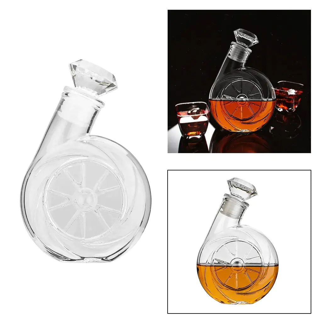 Carafe à vin en forme de souffleuse rétro