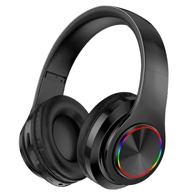 Casque Bluetooth sans fil Super Bass Écouteurs stéréo pliables Casques Micro