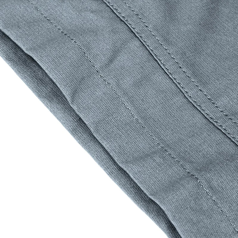 Hommes Casual Chino Cargo Shorts Taille élastique Cordon de serrage 6 poches Pantalon d'été