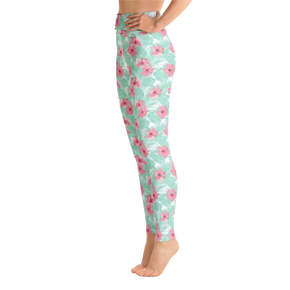 Leggings de yoga floral Tropical Island pour femmes