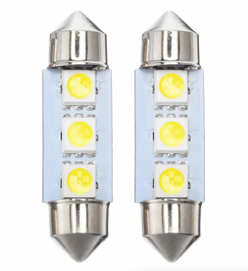 14Pcs T10 36mm LED Intérieur Accessoires de voiture Kit Carte Dôme Plaque d'immatriculation Lumières