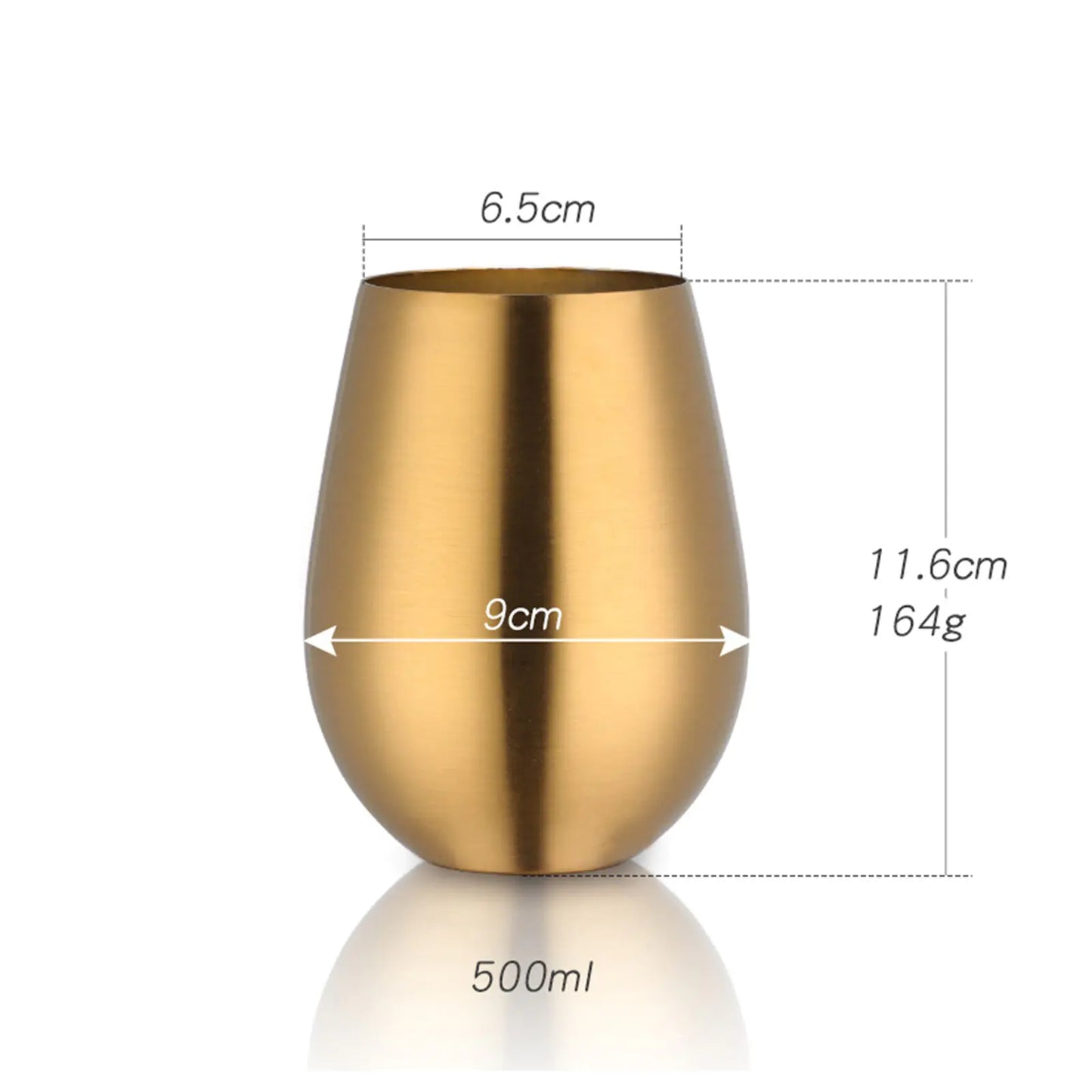 Tasse à bière et à vin en acier inoxydable