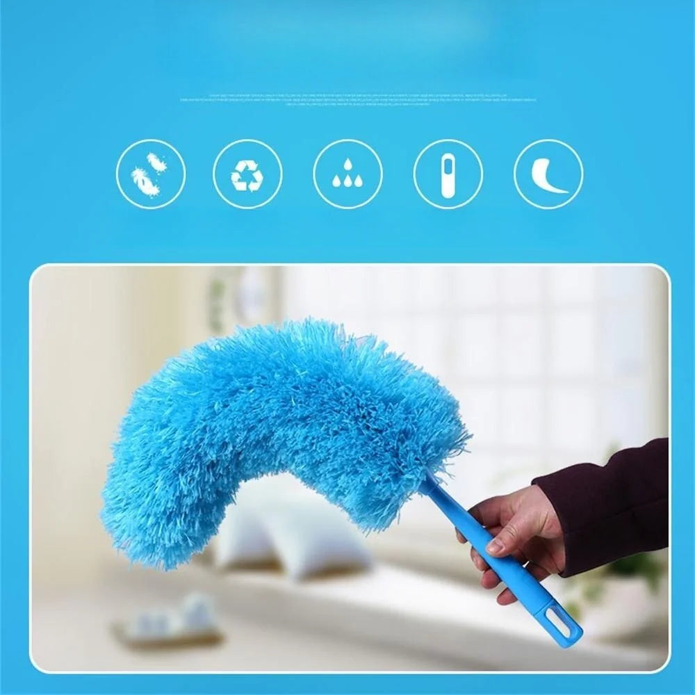 Brosse de nettoyage en microfibre Nettoyant pour poussière Poignée pliable Ventilateur de plafond souple