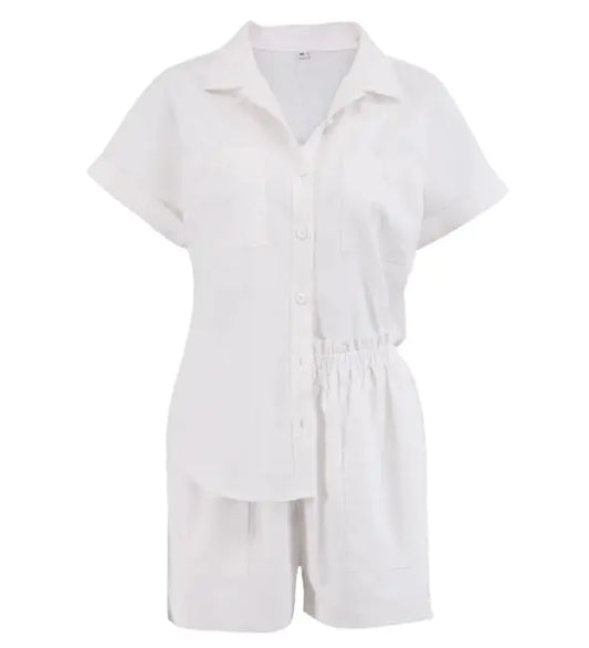 Chemise À Manches Courtes Et Short