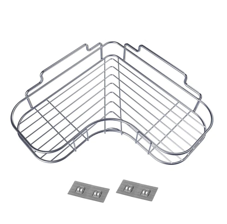 Shower Caddy Shelf Bathroom Corner Bath Storage Holder Organizer Triangle Rack