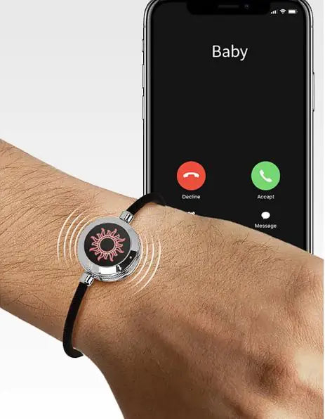 Bracelet de couple à détection intelligente Sun-Moon