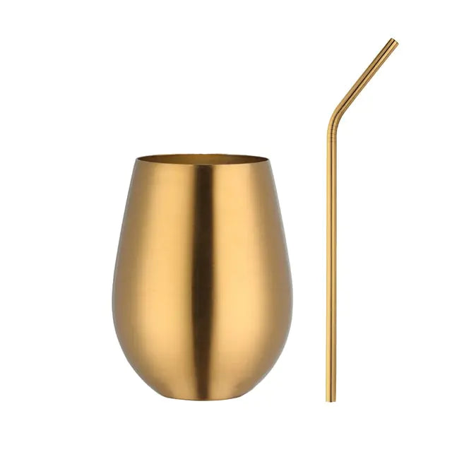 Tasse à bière et à vin en acier inoxydable