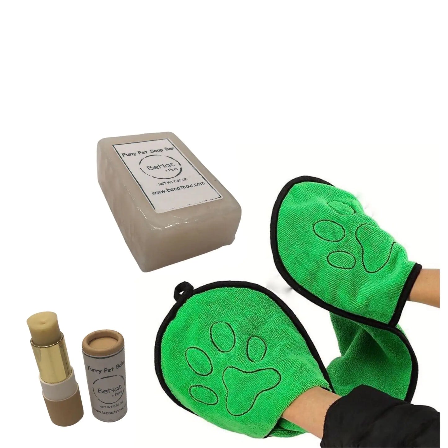 Animaux de compagnie BeNat. Paquet de 3 ensembles de toilettage pour animaux de compagnie.