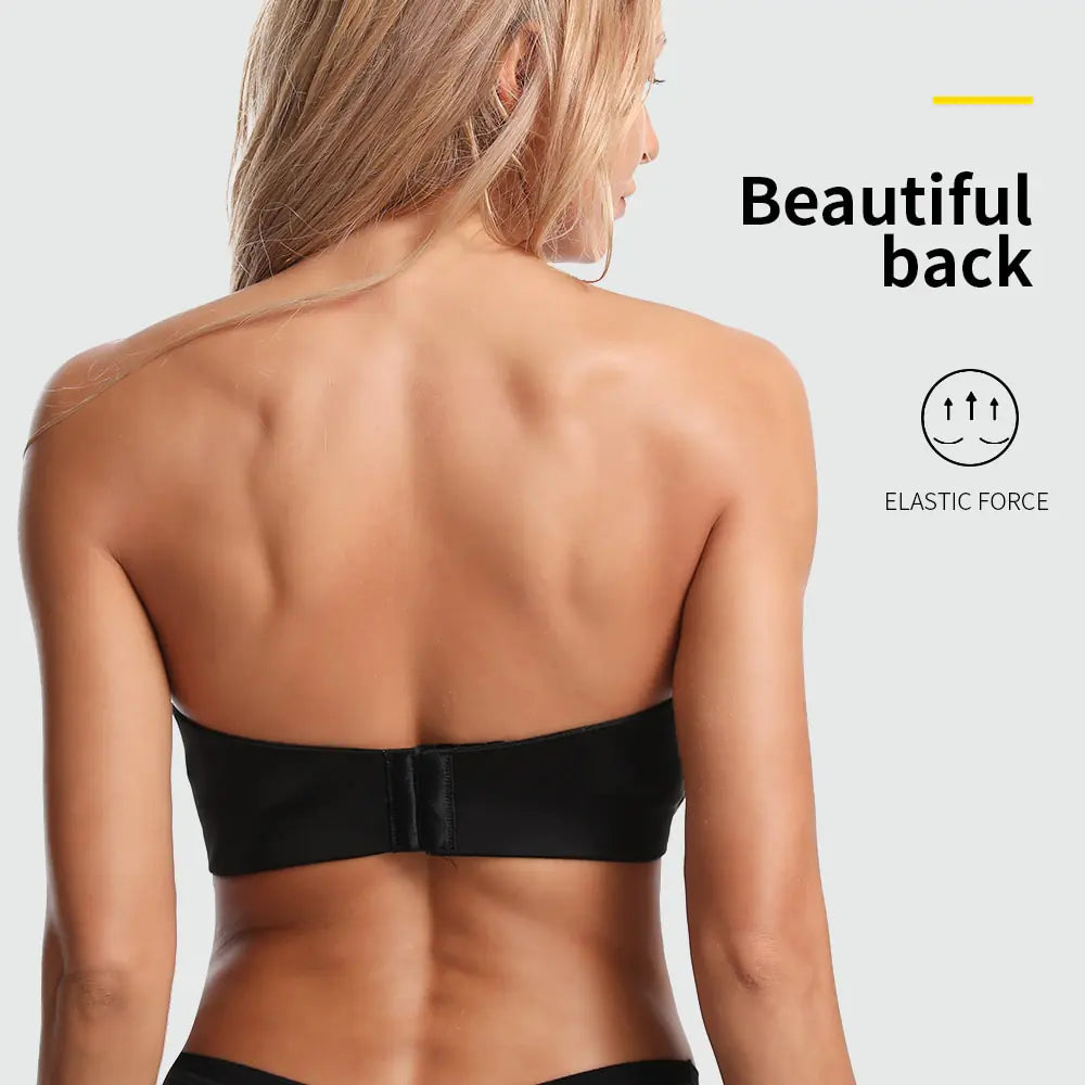 Soutien-gorge sans bretelles push-up invisible