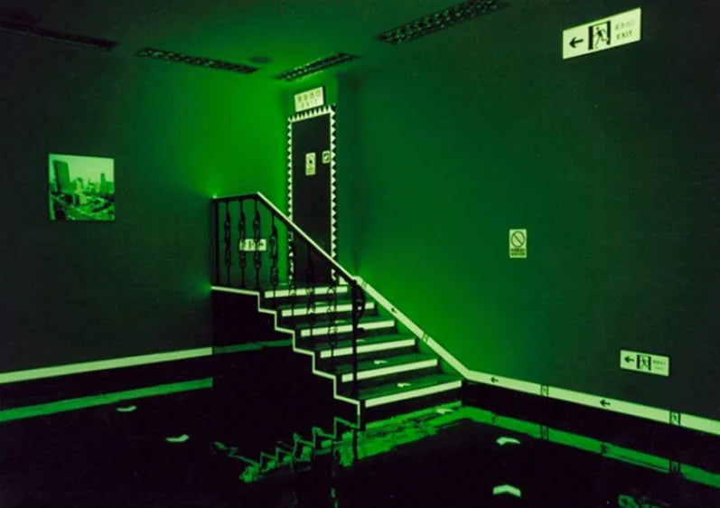 2PC Ruban lumineux Auto-adhésif Glow In The Dark Autocollant mural Lumière fluorescente