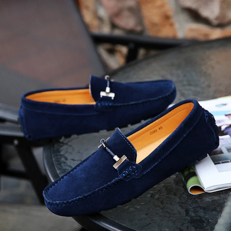 Aménatez votre style avec de luxueuses chaussures pour hommes en daim de vachette véritable !