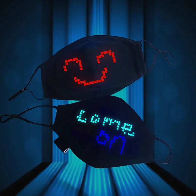 Masque de bouclier lumineux intelligent sans fil