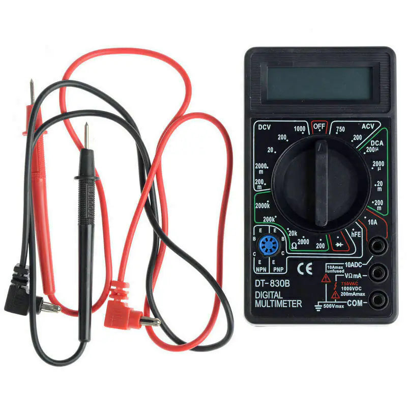 Multimètre numérique 7 Fn AC DC Voltage Volt 10 Amp Current Resistance Ohm Meter