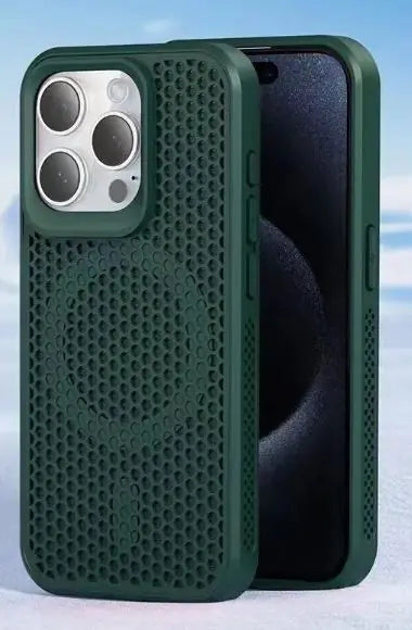 Coque de refroidissement en maille mate ultra-mince pour iPhone - Dissipation de la chaleur et design respirant