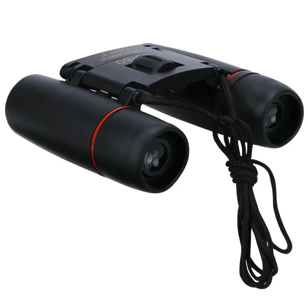 Jumelles 30x60 Zoom Voyage en plein air Télescope pliant compact Chasse Jour/Nuit