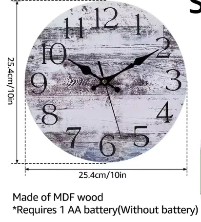 Horloge murale lumineuse silencieuse 16/10in