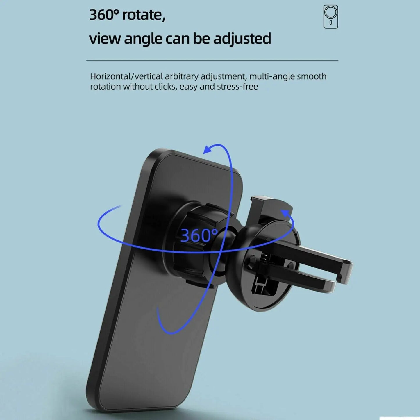 Support de montage de voiture pour chargeur sans fil magnétique pour iPhone 12 13 14 Pro Max MagSafe
