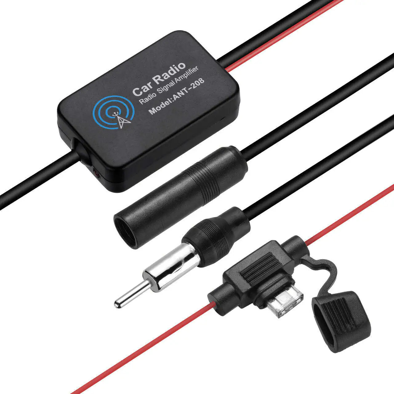 Car Auto Stereo FM & AM Radio Signal Antenna Aerial Signal Amp Amplificateur Booster